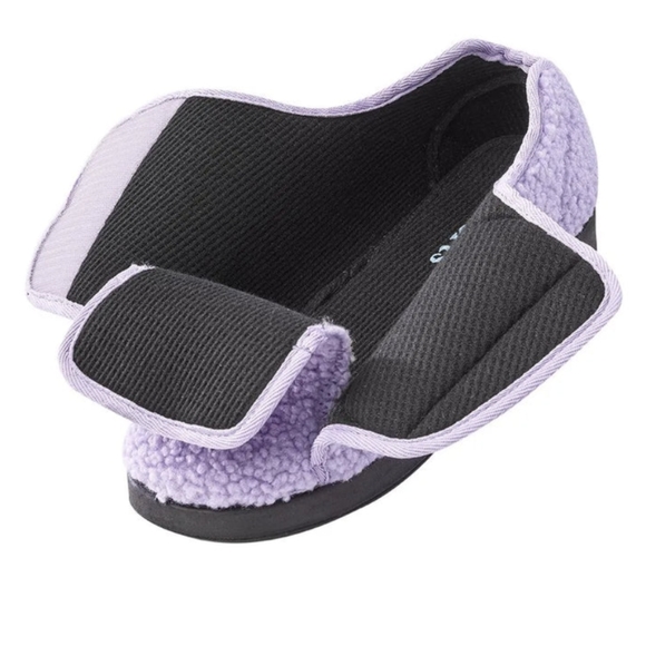 SILVERTS Women's Size US 12 Lavender Wide Non-Slip Indoor Slippers New w… - Picture 6 of 16